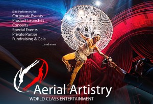 Aerial Bartender or Champagne Pouring Aerialist in LA
