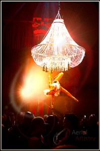 Aerial Bartenders or 'Champagne Chandeliers