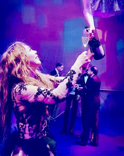 Aerial Champagne Servers -Aerial Artistry